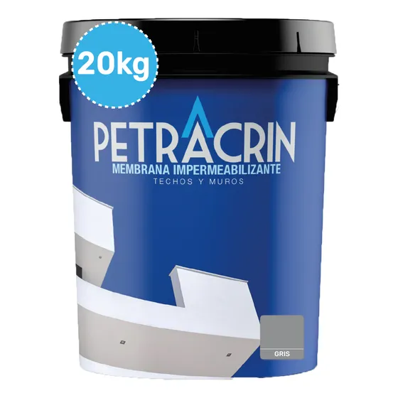Membrana Liquida 20 Kg Membrana Transitable Elastomérica Acabado - Color Gris