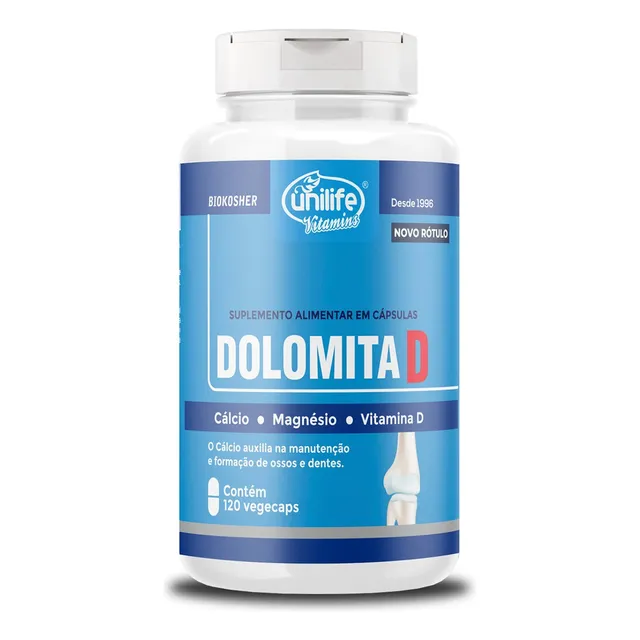Dolomita D Calcio Magnesio 950 mg 120 cápsulas