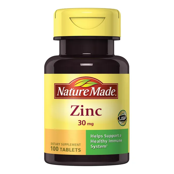 Suplemento Nature Made Zinc 30 Mg 100 Comprimidos (paquete D