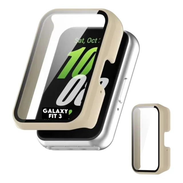 Case Película Compatível Com Samsung Galaxy Fit 3 Smartwatch