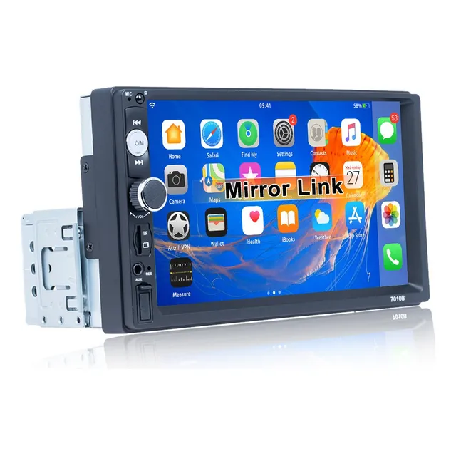 Cámara De Visión Trasera Usb Con Radio De Coche De 1 Din, Un