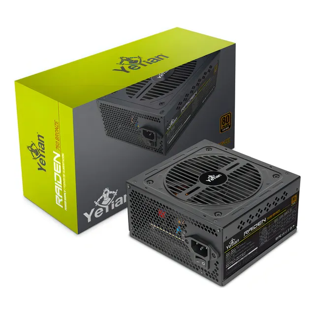 Fuente De Poder Yeyian 750w Bronce 80 Plus Atx 2.0 No Modular Pcie 6 Sata Molex ,Yfb-75000-01