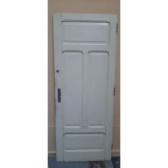 Porta Antiga 1940 Madeira Lei Maciça - Apenas Bh 207x81,2 Bege