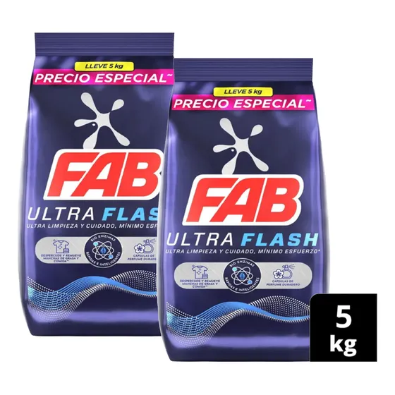 Fab  Ultraflash 5 Kg  X 2 Ofert