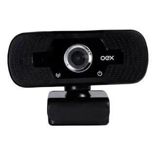 Webcam Full Hd Oex W100 1080p Com Microfone Unidirecional Cor Preto Webcam Full Hd Oex W100 1080p Com Microfone Unidirecional Cor Preto