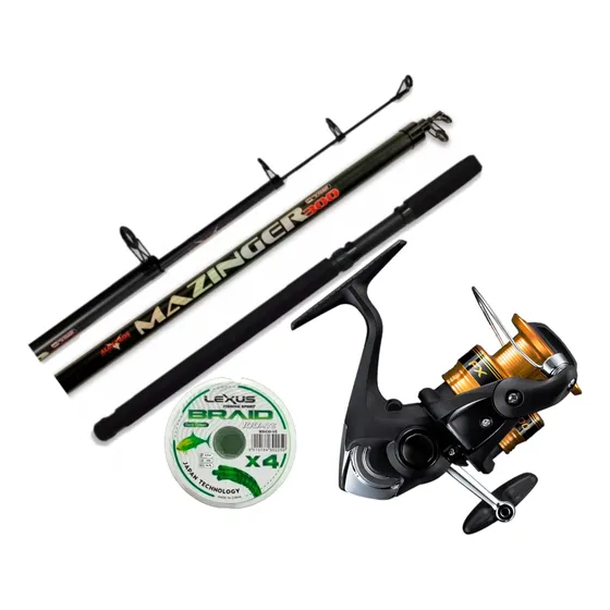 Combo De Pesca Pejerrey Reel Shimano Fx + Caña 4m + Multi