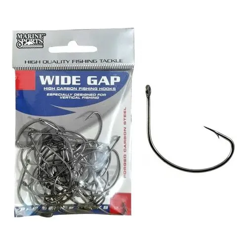Cartela De Anzol Wide Gap Black Nickel N2 Pro Series Marine
