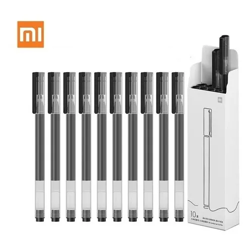Bolígrafos Xiaomi De Gel De 0.5 Mm Tinta Negra, 10 Piezas
