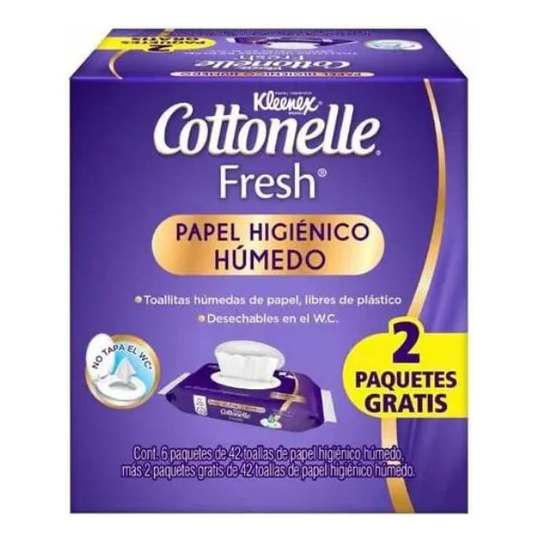 Papel higiénico Kleenex cottonelle simple hoja de 6 u