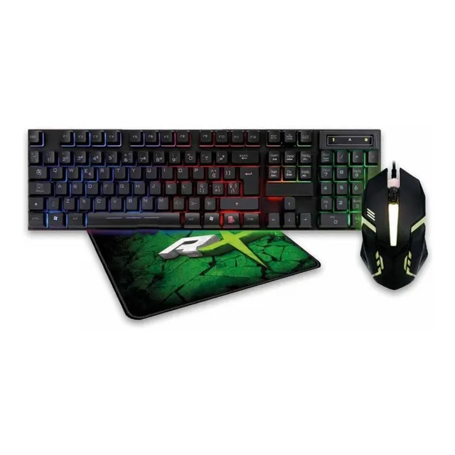 Kit Gamer 3 En 1 Teclado Mouse Y Pad Reptilex / Tecnocenter