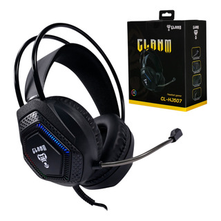 Fone De Ouvido On-ear Stereo Usb-a Preto Com Luz Led Rgb Fone De Ouvido On-ear Stereo Usb-a Preto Com Luz Led Rgb