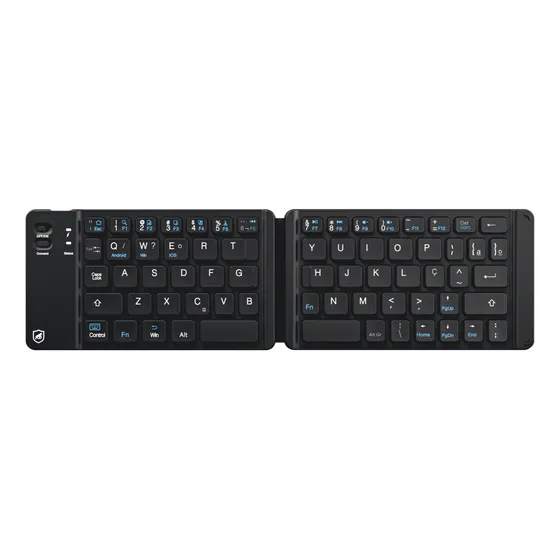 Mini Teclado Armor Dobrável Bluetooth Tipo-c, Padrão Abnt2