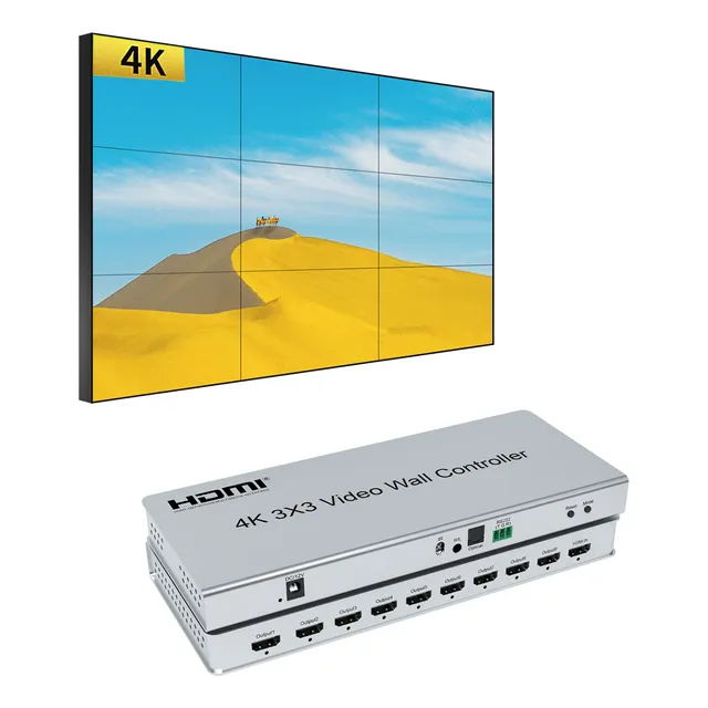 4k@30hz 3x3 Controlador Video Wall Controller Hdmi Entradas