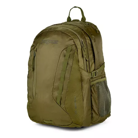 Morral Jansport Agave Verde Jansport Color Army green Diseño de la tela Liso