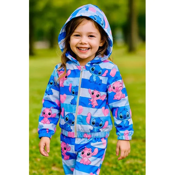 Roupa Conjunto Stitch Infantil E Juvenil Lançamento Stitch
