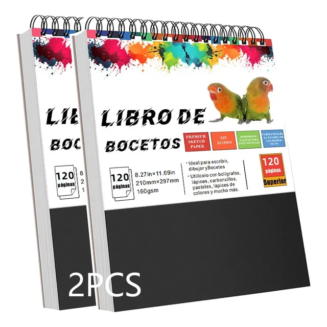 Cuaderno A4 De Boceto Y Dibujo 120 Páginas Blank Sketchbook