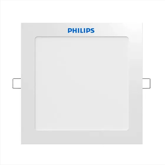 Panel De Embutir Led Redondo Cuadrado 12w Philips Pack X4u.