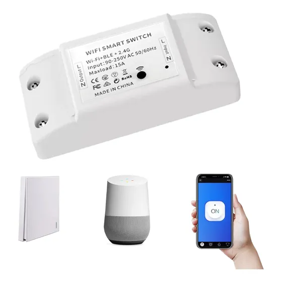 Interruptor Inteligente Wifi Alexa Google Home Control Por Voz Temporizador Smart Switch Componentes Electronicos Relevador Wifi