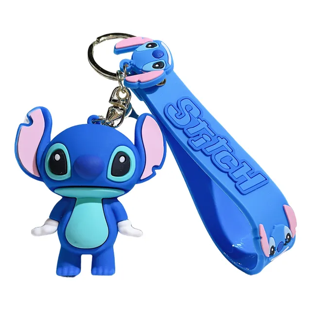 Chaveiro Pingente Emborrachado Mochila Lilo Stitch Disney