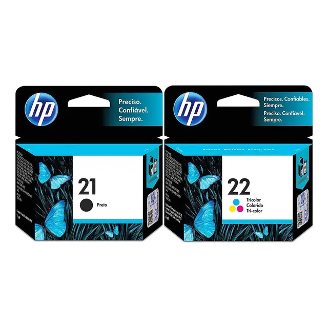 Cartucho Hp 21 Negro Y 22 Color