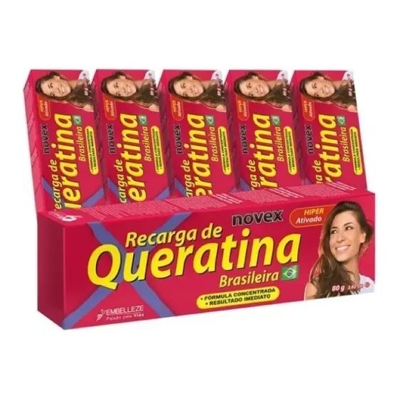 Keratina Brasileña Concentrada Novex Cabellos Dañados 80g
