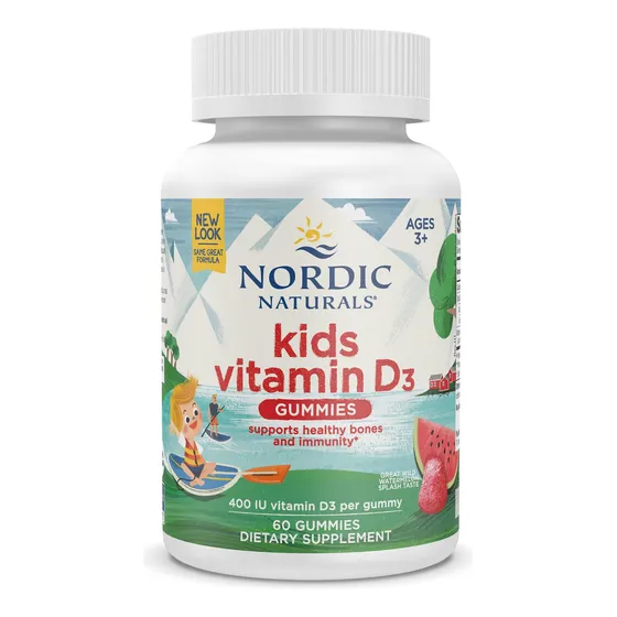 Gomitas De Vitamina D3 Nordic Naturals Kids 400 Ui 60 Gomita
