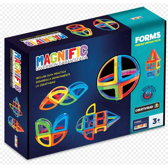 Bloques Iman De Magnific Forms Set Pezas Unicas Plus Large