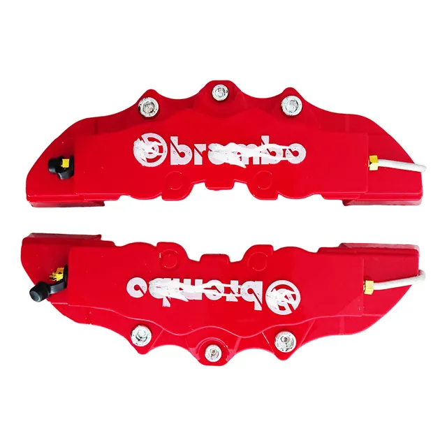 Par Cubre Caliper Brembo 24cm Mediano Rojo