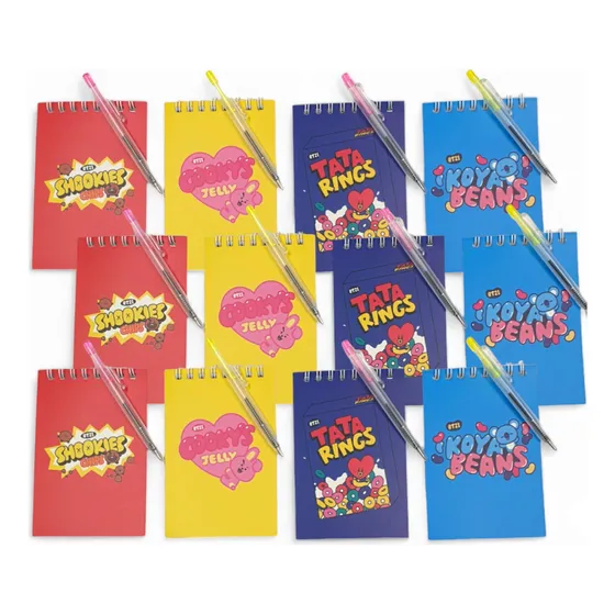 Pack 12 Libretas-block De Notas Mini Con Lápiz Para Sorpresa