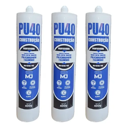 Kit 3 Und Pu 40 Profissional 400g Branco