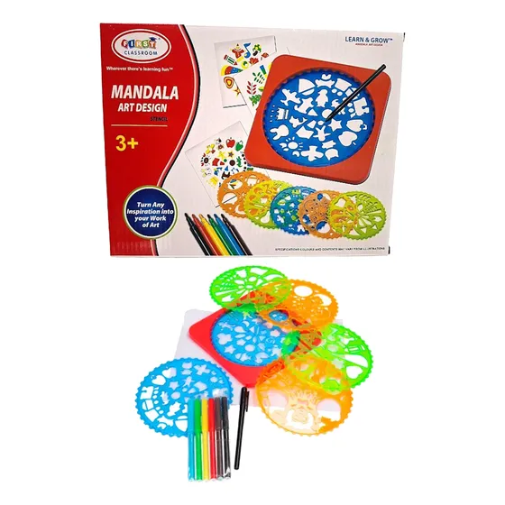 Espirógrafo Regla Para Mandala  En Caja Fdhm301