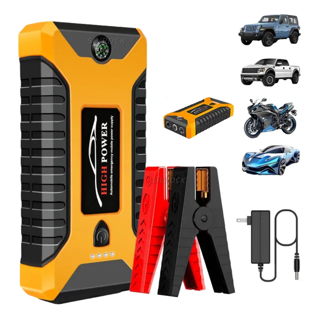 Arrancador De Batería De Coche Portátil Para 8 Cilindros