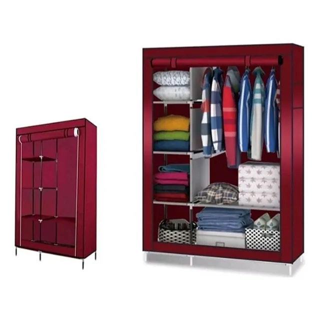 Closet Armable 105x45x175cm 2 Separaciones Portatil Ropa