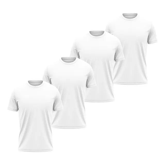 Kit 4  Camisetas Poliéster Para Sublimação Atacado