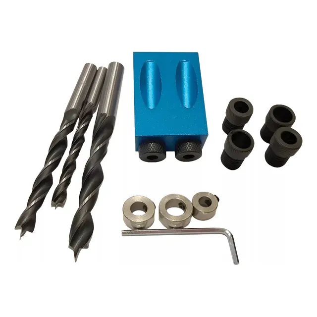 Plantilla Guia Agujero Ocultos Carpintero X2 + Accesorios