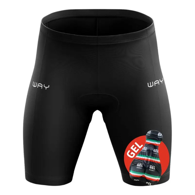Short Ciclismo Bolsos Homem Gel Bermuda Bike Poliéster Short Ciclismo Bolsos Homem Gel Bermuda Bike Poliéster