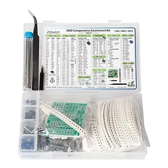 2900 Pcs Smd 1206 0805 0603 Componente Surtido, Resistor, Co