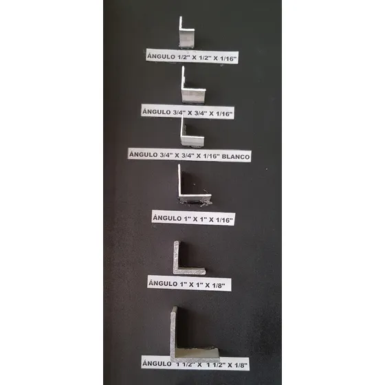 Angulo De Aluminio 2''x2''x1/8''  Largo 6 Mts