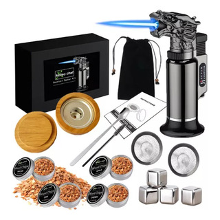 Kit Para Fumantes Com Tocha Para Coquetéis, Bebidas E Refeiç Kit Para Fumantes Com Tocha Para Coquetéis, Bebidas E Refeiç