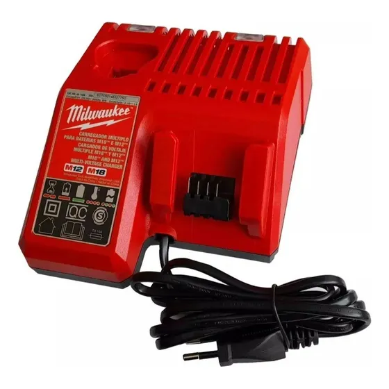 Milwaukee Cargador M18 - M12 220v Multi-voltaje Carga Rápida