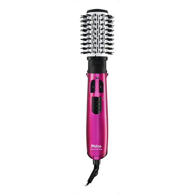 Escova Rotativa Philco Pec03r Beauty Shine Single 1100w Cor Rosa 110v Escova Rotativa Philco Pec03r Beauty Shine Single 1100w Cor Rosa 110v