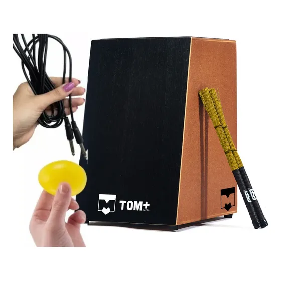 Cajon Fsa Tom+ Elétrico Com Acessórios - Profissional Bk/nt