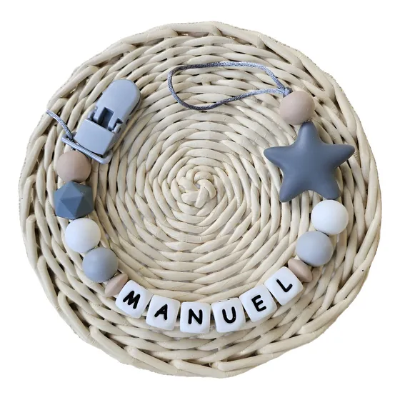Caracol Mordillo Porta Chupete Personalizado, Silicona.