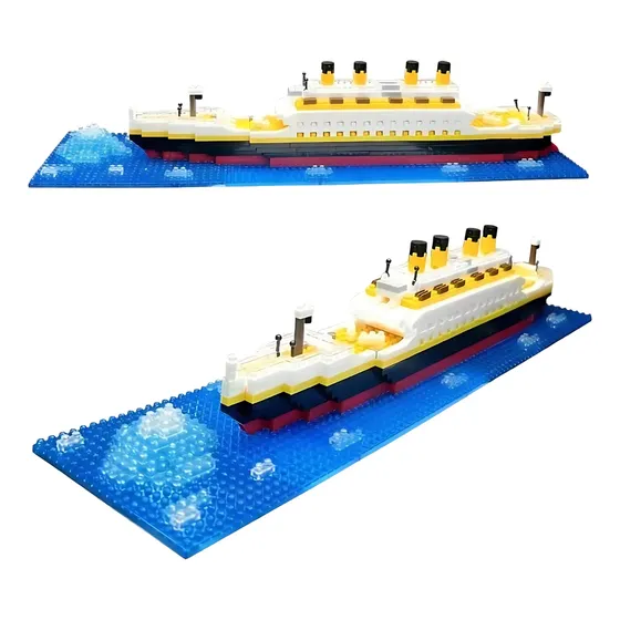 Blocos De Montar 607 Pçs Navio Titanic 32 Centimetros