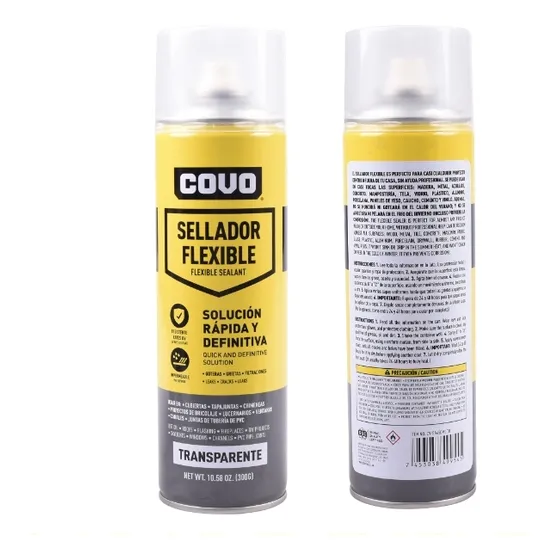 Sellador Flexible Impermeabilizante Negro Marca Covo