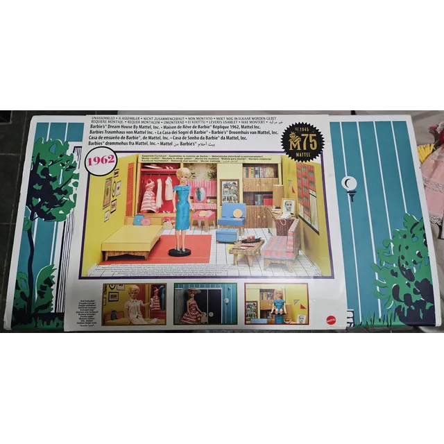 Barbie Repro Y Casa Dream House 1962 Edición 75 Aniversario