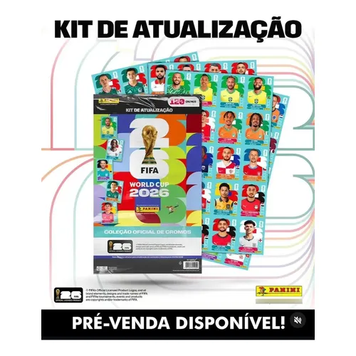 2026 Panini Fifa World Cup Sticker Collection Box, 50 Cromos