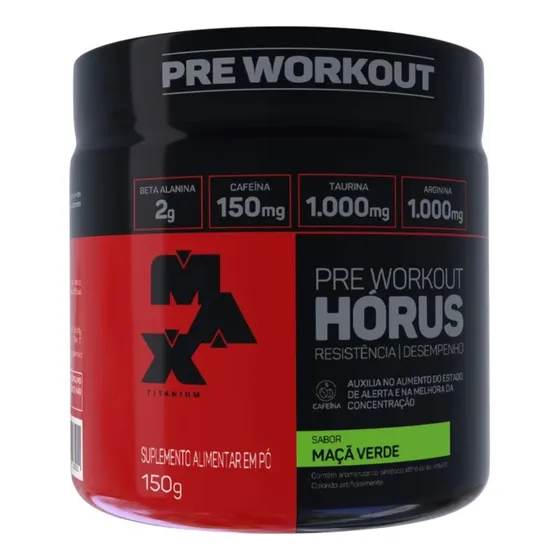 Pré Treino C/ Alanina Pre Workout Horus  150g - Max Titanium