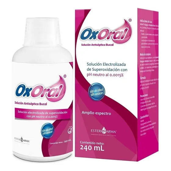 Oxoral Antisep Bucal 240 Ml Cirugía Inflamación Gingivitis