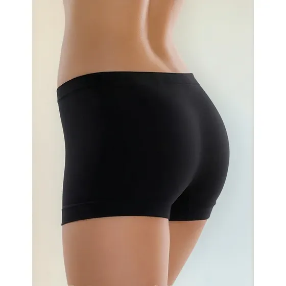 Mini Short Mora Sin Costuras Liso Bombacha Boxer Mujer 1629